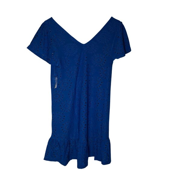 Modcloth Light Shining Through Babydoll Dress Women's Size XS Sapphire Blue NWT - Picture 7 of 7